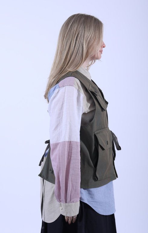 C-1 Vest Olive Iridescent
