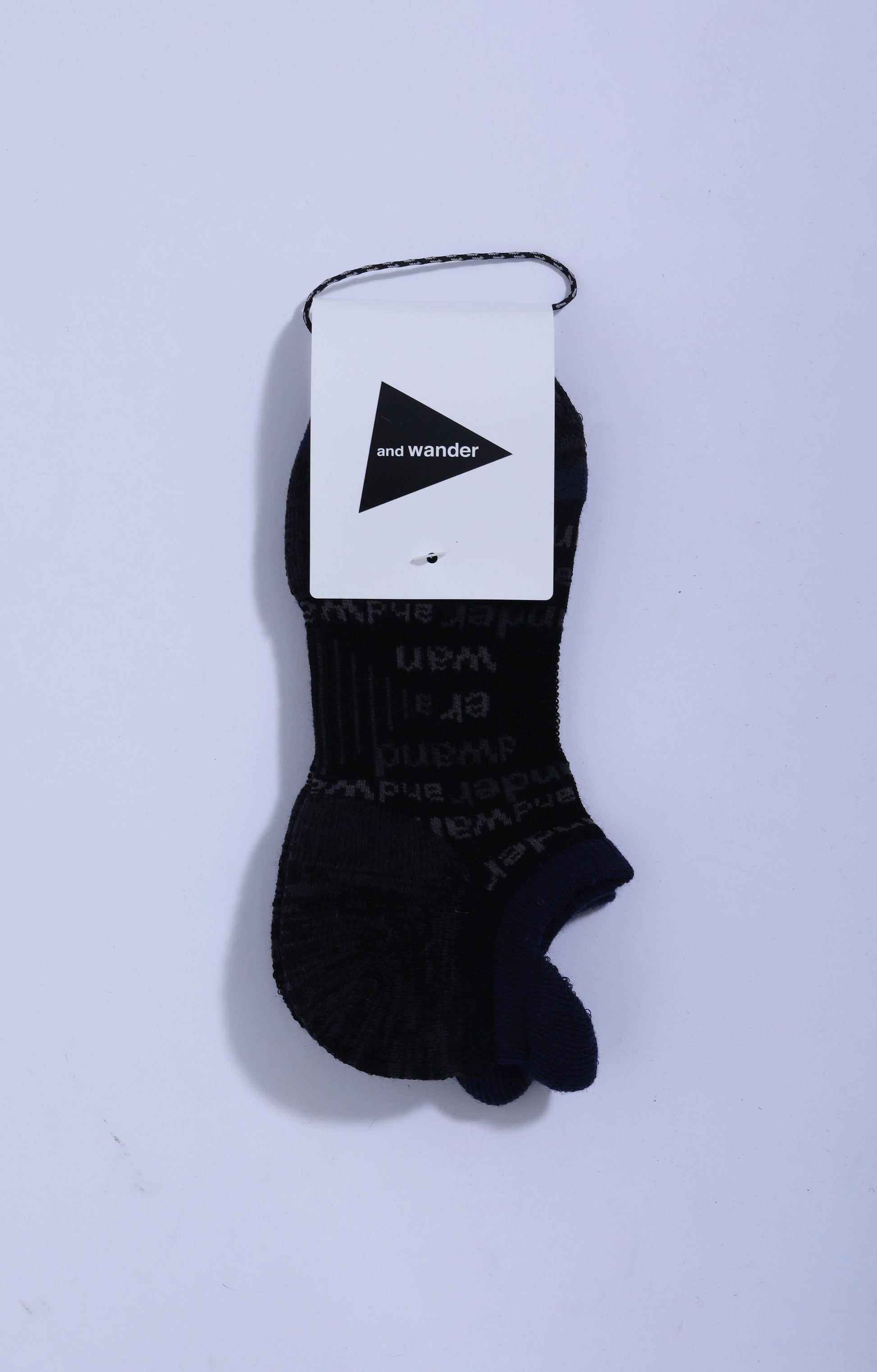 Wool Short Socks Black