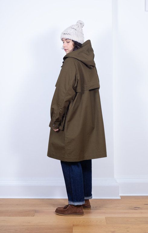 TAKIBI Canvas Coat Olive