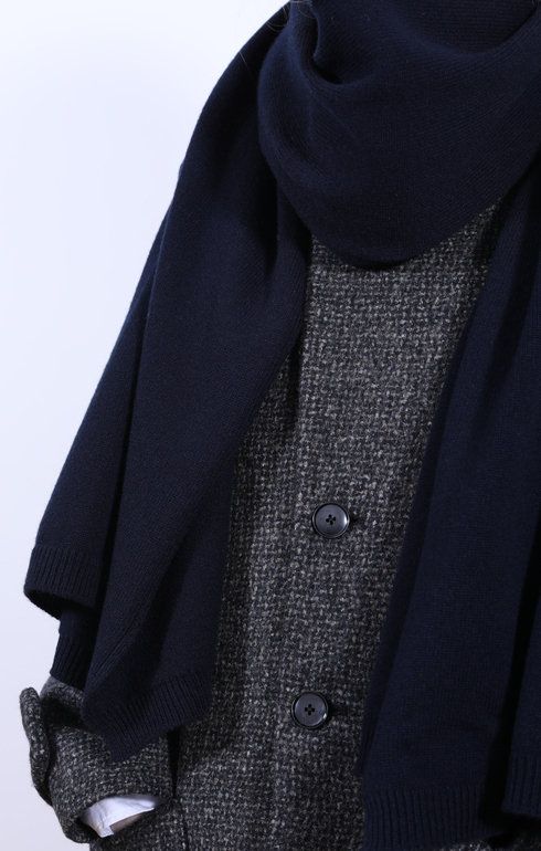 Selvedge Rib Scarf Marino