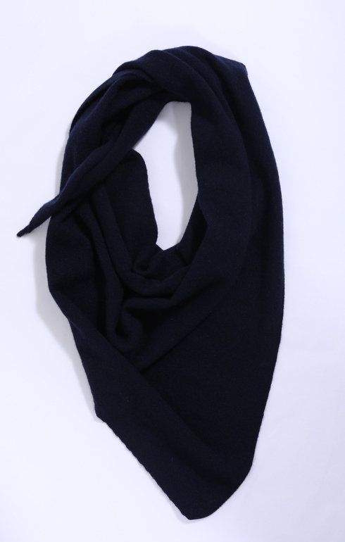 Cashmere Neckerchief Nero Navy