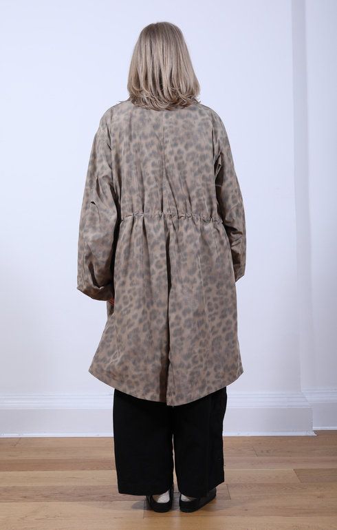 C.P. Coat Animal Printed Beige