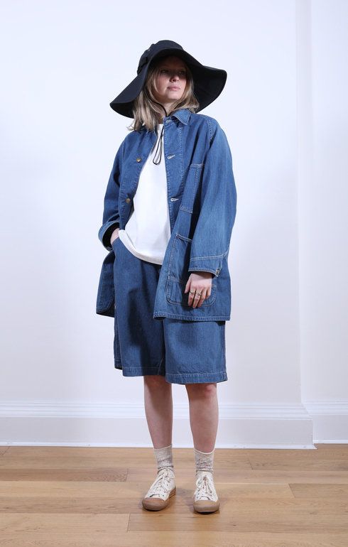 Painters Short Pants Used Denim