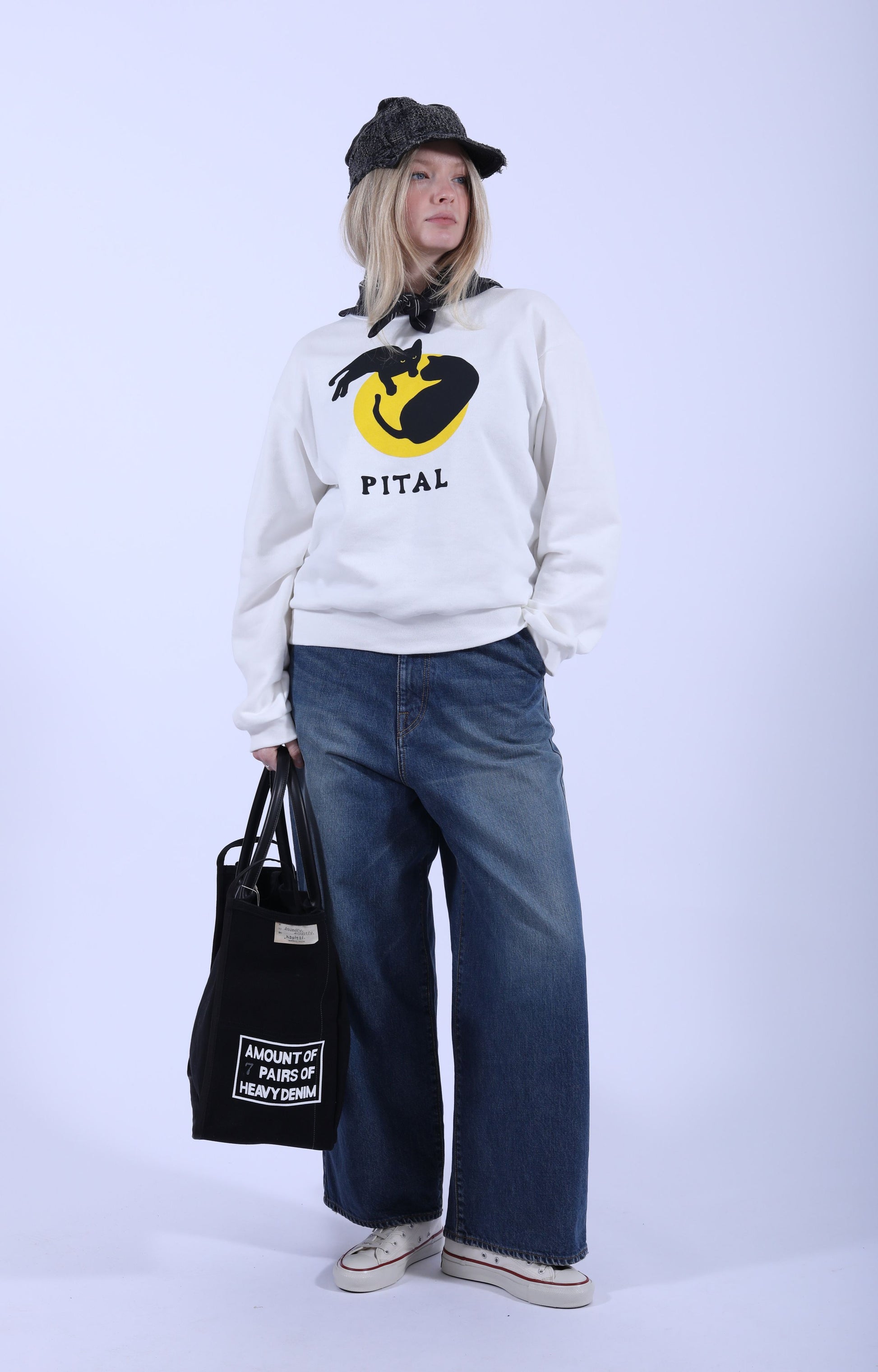Eco Crew Sweat CATPITAL White