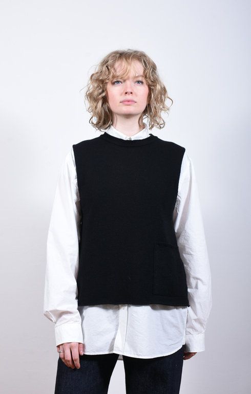 Tabard Vest w/ Pocket Black