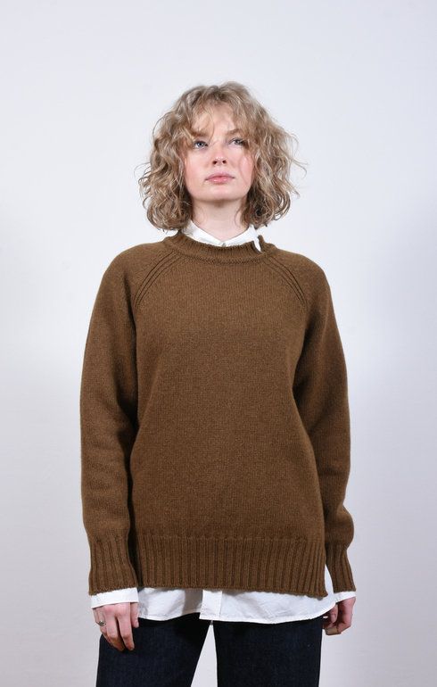 Meri Raglan Crew Corteccia