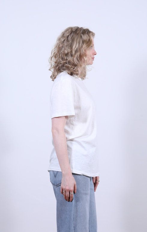 Rolled S/S Regular Tee White