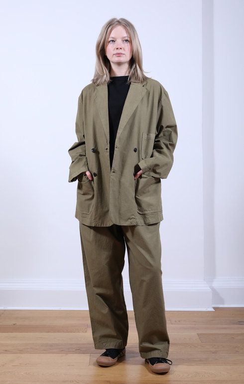 G.O.D. Cotton Linen Blazer Elmwood