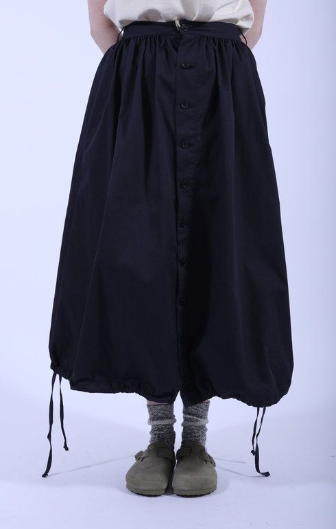 Gather Skirt D. Navy Twill