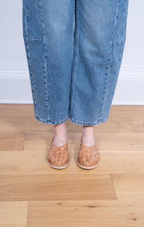 Maria Woven Slipper Tan