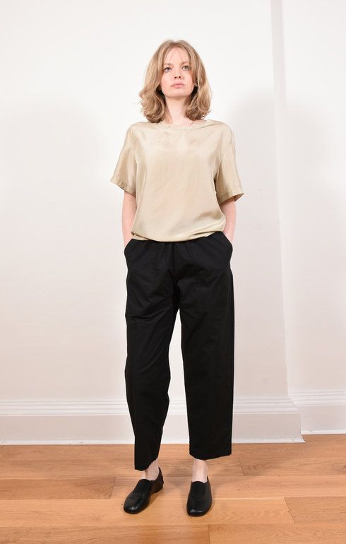 Trousers Gonghi Vion Nero