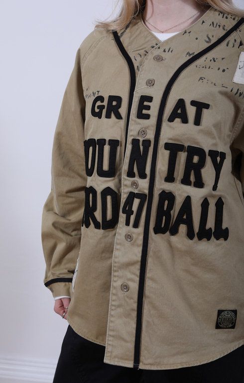 Great Kountry Baseball L/S Beige