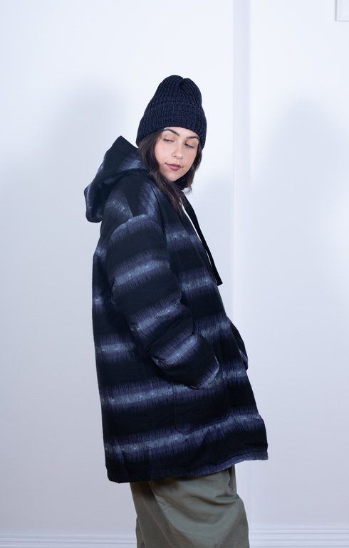 Pullover Parka - Black Gradation Jacquard