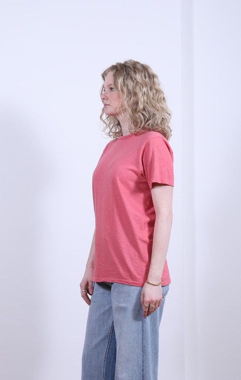 Rolled S/S Regular Tee Radiant Red