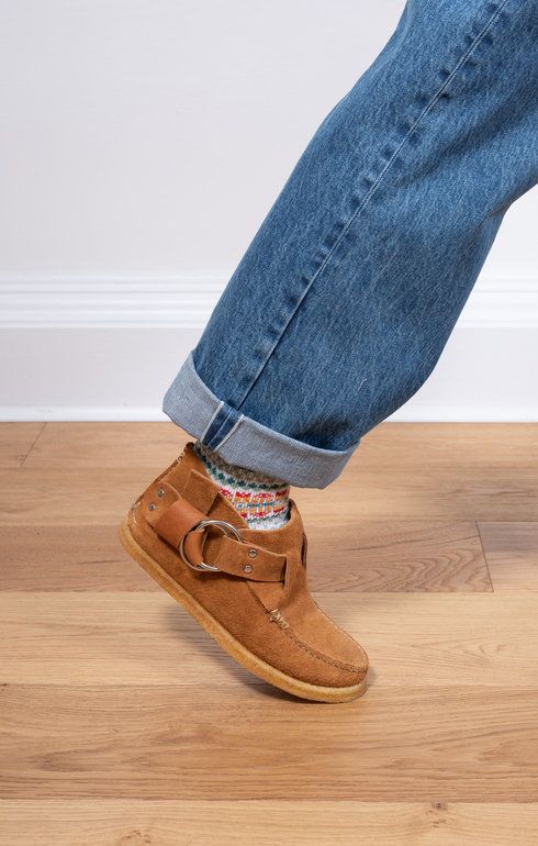 Ring Boots Crepe Sole Brown