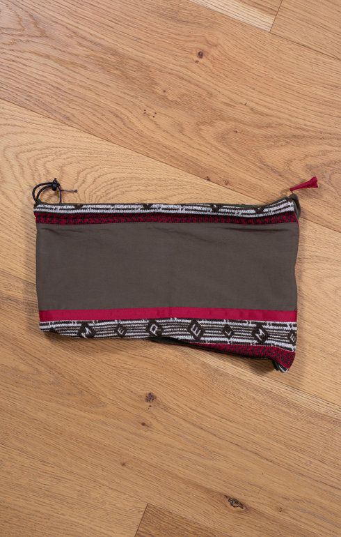 EM700 Fleece Neck Warmer Elmer Print Khaki
