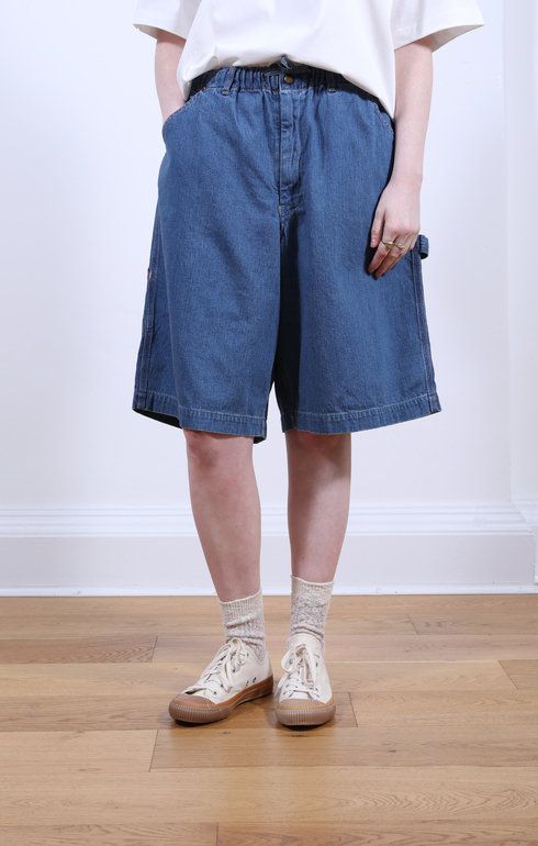 Painters Short Pants Used Denim