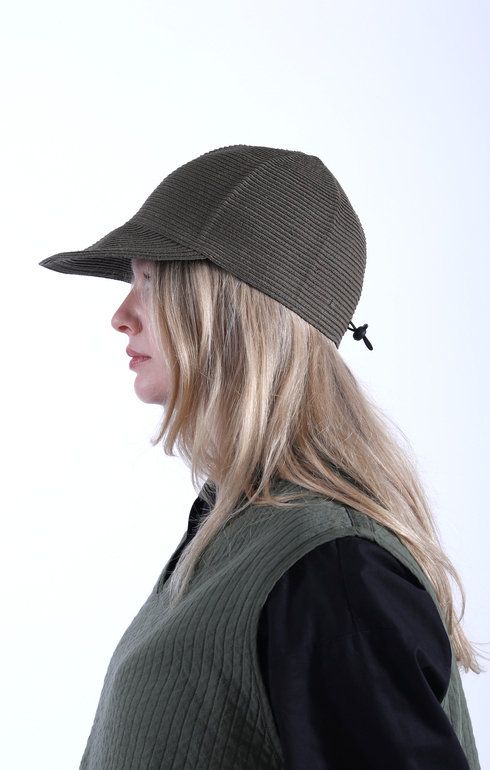 Cotton Braid Cap Olive