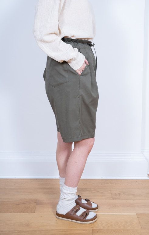 Drop Crotch Short Vancloth Olive