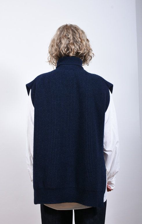 Meri Roll Neck Tabard Notte