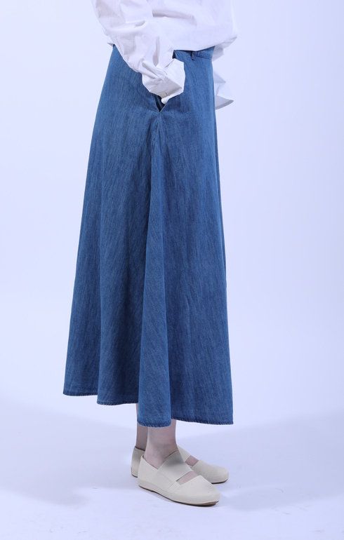 Bea Skirt Denim Iceberg