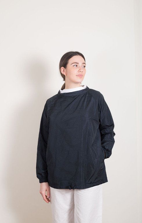 Oversized Pullover Windbreaker Navy