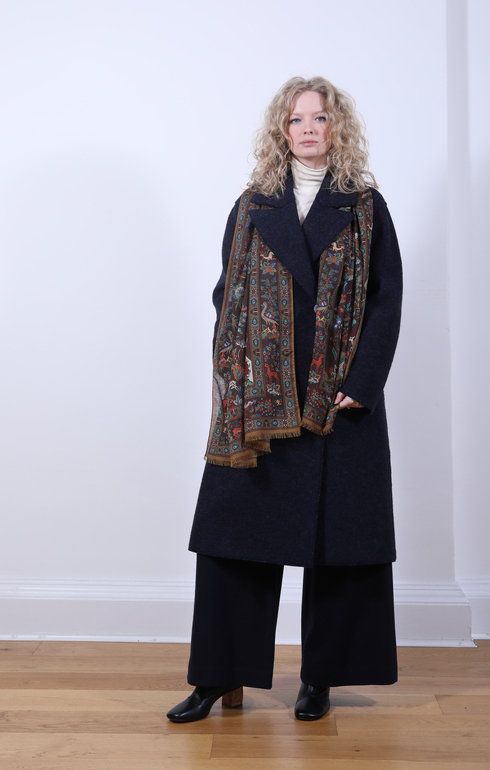 Sailor Coat Boiled Wool Midnight