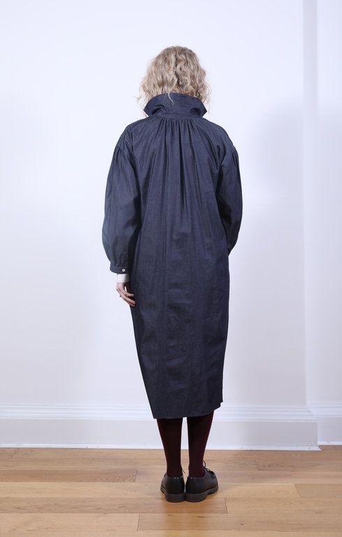 Pullover Shirt Dress Indigo