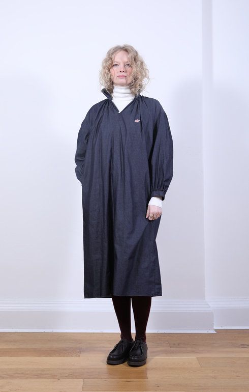 Pullover Shirt Dress Indigo