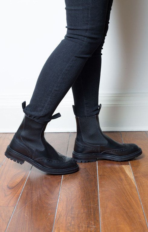 Silvia Boot Black Leather