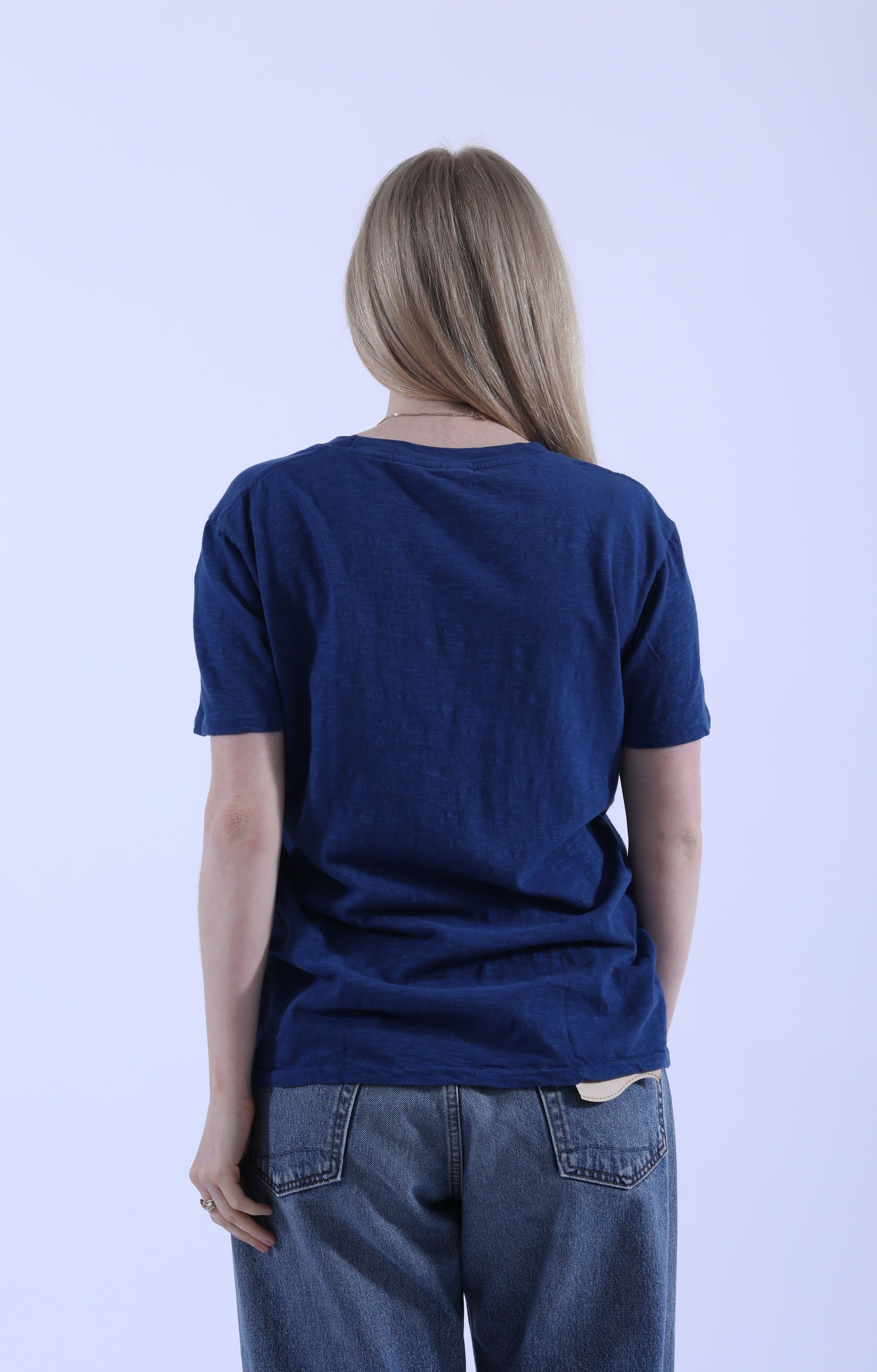 Rolled S/S Regular Tee Blue
