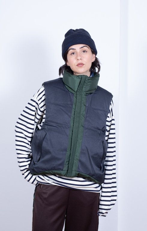 Ripstop Ny Down BURGER-KEEL Vest Khaki