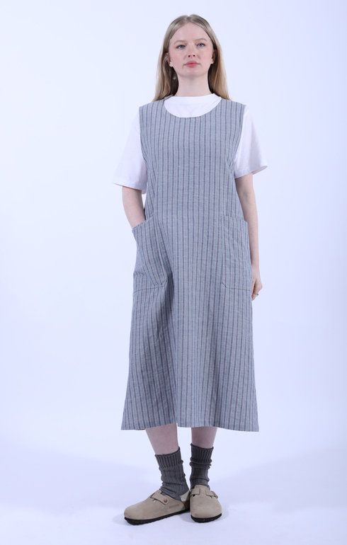 Foldable Apron Dress Blue