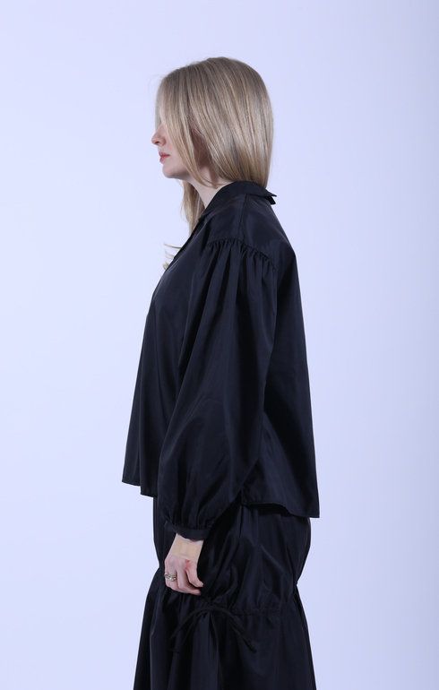 Colina Front Buttoned Shirt Ebony