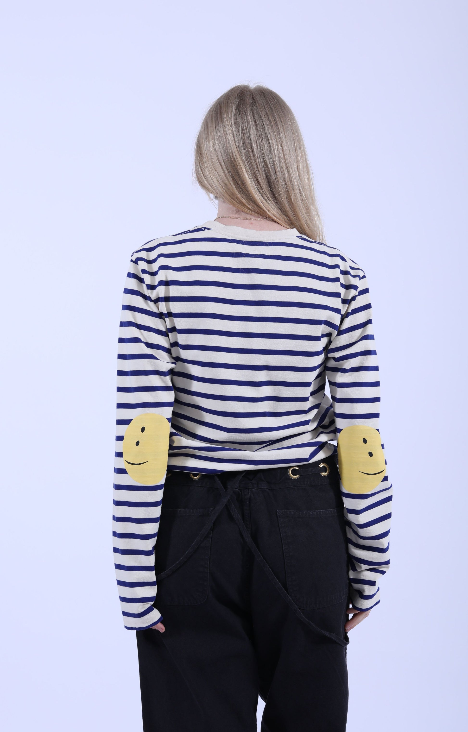 Stripe Crew T (PROFILE RAINBOWY Patch) Blue