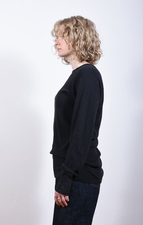 1Pac Slub Thermal Tee Black