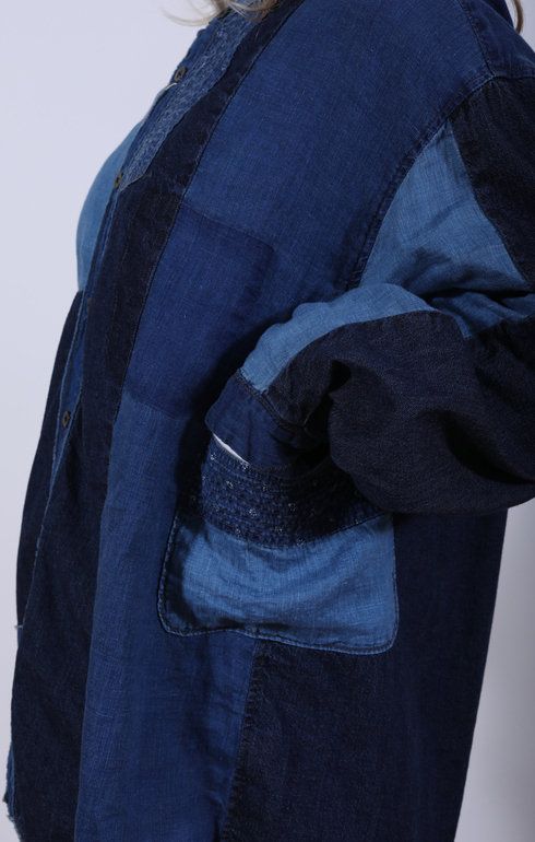 Patchwork Katmandu Shirt Indigo