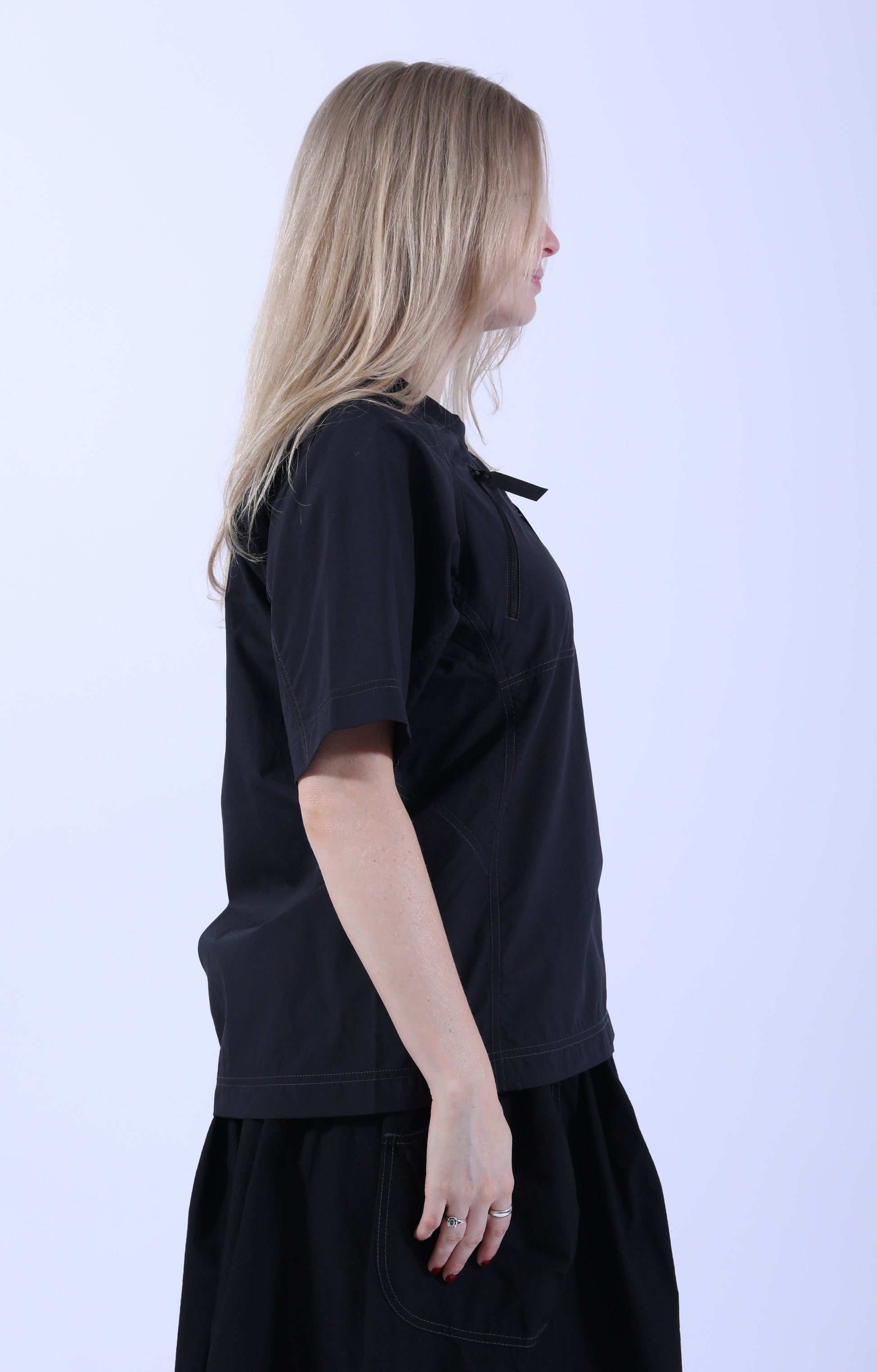 Stretch Ripstop Pullover Black
