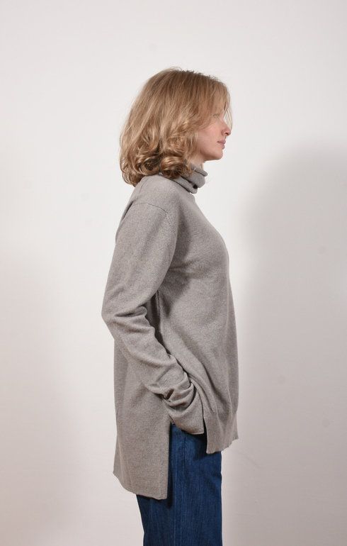 Side Split Roll Neck Cloud