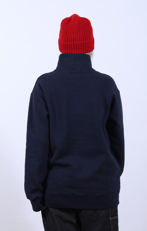 High Neck Sweatshirt Navy