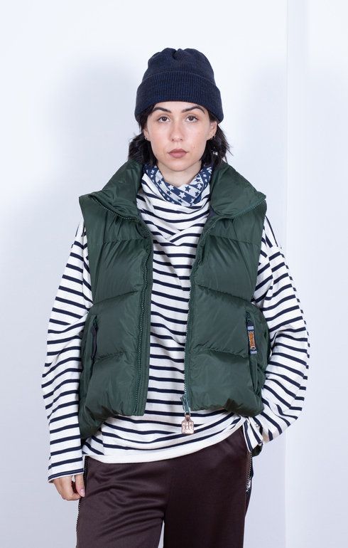Ripstop Ny Down BURGER-KEEL Vest Khaki