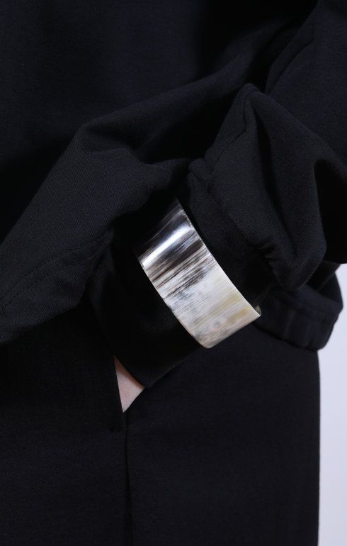 Bracelet 25mm Round Black