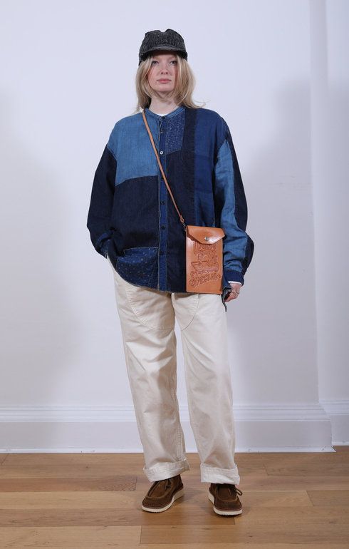 Patchwork Katmandu Shirt Indigo