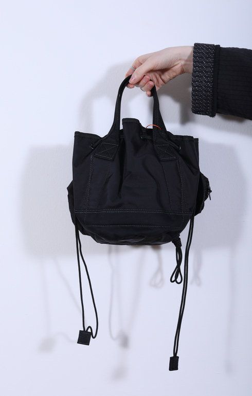 All Scarf Tote w/ Pouches Black