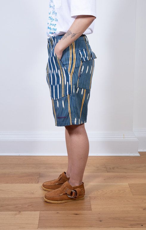 Fatigue Shorts Handwoven African Cloth