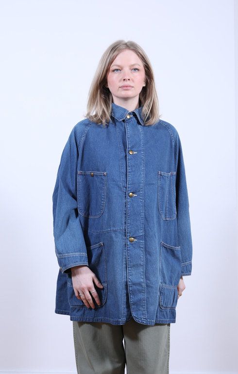 Loose Fit Coverall Used Denim