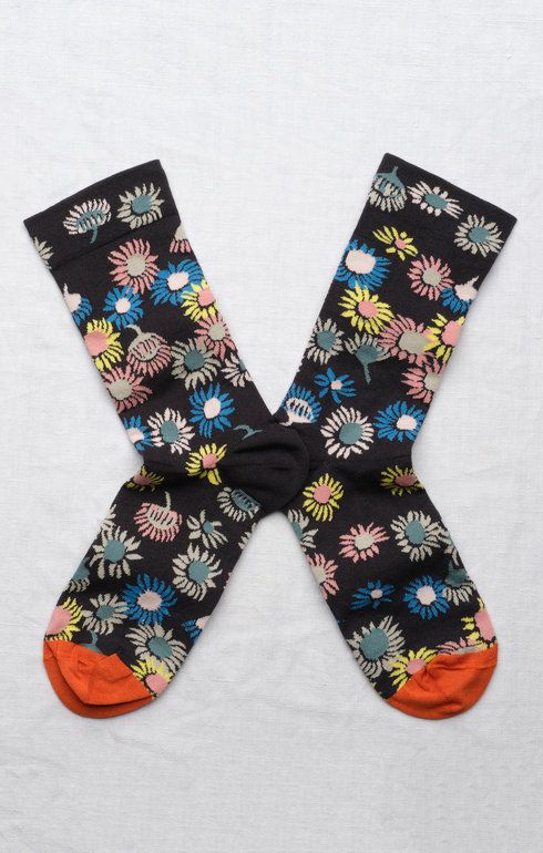 Chaussette Tournesol Ardoise