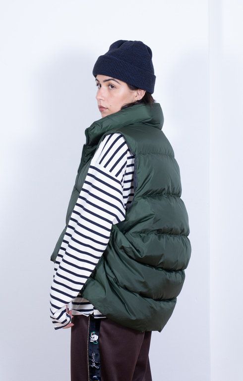 Ripstop Ny Down BURGER-KEEL Vest Khaki