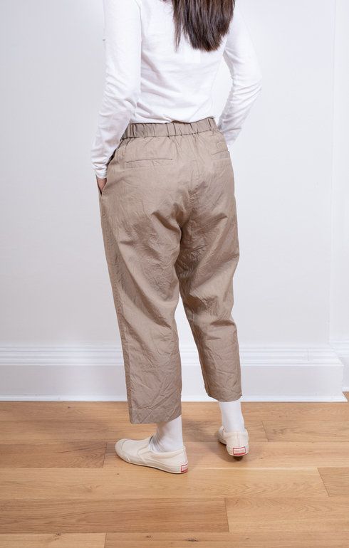 Cropped Easy Field Trousers Camel