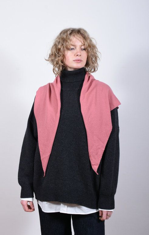 Cashmere Neckerchief Sand Rose